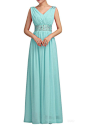 Amazon.com: Huafeiwude Women's V Neck Chiffon Floor Length Long Evening Dresses: Clothing