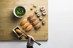 寿司美食餐饮摄影海报图片