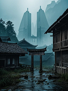 澜羊羊☁采集到景插