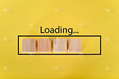 用木块加载进度条。下载进度。加载状态