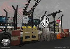 工业风场景 wB游戏展位_Warner Bro_展会设计_作品详情_全球展会设计锦集-设计人