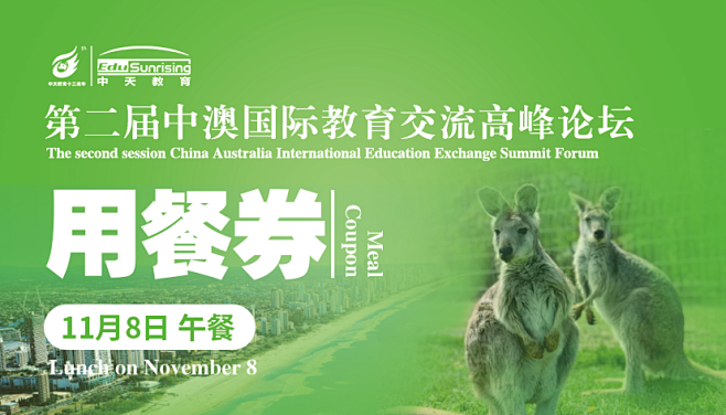 峰会餐券设计