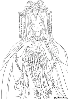 古风线稿_古代俊男美女_DaMai__0156