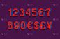 三维图形,错觉,数字,活力,高雅,商务,背景分离,欧元符号,复古风格,模板