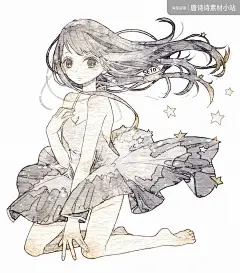 おせと 手绘 插画 水彩 头像 二次元 参考资料-淘宝网