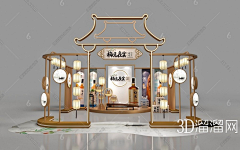 冰虫不可夏语采集到国潮/新中式展位