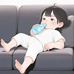 睡姿女孩头像表情包