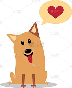 云,狗,动物心脏,可爱的,纯种犬,浪漫,哺乳纲,动物,思考,爱