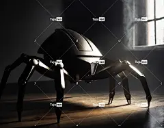 Ai产生的 机器人 蜘蛛 科幻 义 未来 黑暗的