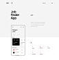 LOJO - Job Finder App : As designers, we need our workplace to fit certain criteria. Because design work is a creative process, each one of us has their very own preferences and it’s hard to find an employer that suits us. So, for this concept project, we
