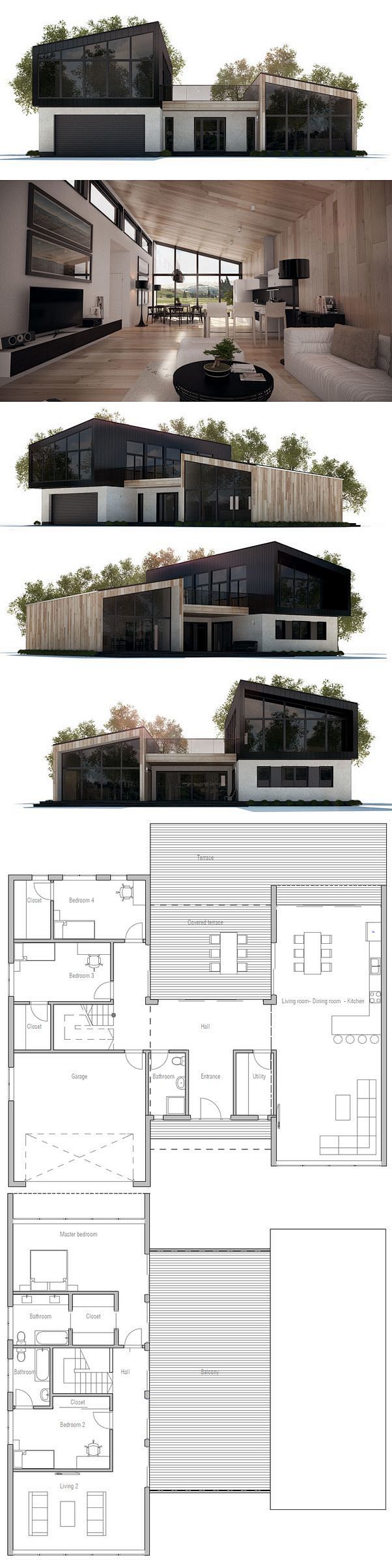 House Plan with four...