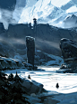 The Wall, sparth - nicolas bouvier : Tribute to Game of Throne by J. RR. Martin.
    personal work. 2013