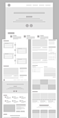 其中包括图片：Desktop Wireframe Layout Mockup