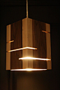 木质现代灯具设计