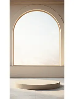 一组AI造景，模拟c4d风格场景，可p产品