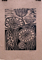 Image Spark – Image tagged “lino cut”, “printmaking”, “birds” – lologill: 