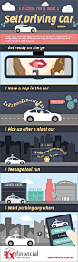 Five Reasons to Want a Self Driving Car  Infographic