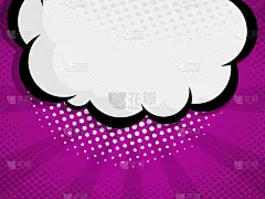 空白漫画书，波普艺术演讲气泡矢量
