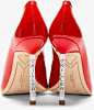 Sophia Webster Red Patent Leather 'Lyla' Text Heel Pumps €356 Spring 2014 #Shoes #Heels