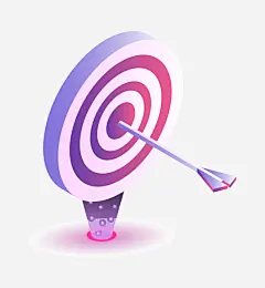 25D金融飞镖立体插画矢量图高清素材 png 设计图片 免费下载 页面网页 平面电商 创意素材 png素材