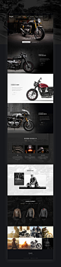 Triumph Classics Website : A design pitch for Triumph Motorcycle Company.