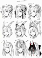 #绘画参考# 兽角的画法 ​​​​