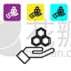 分离着色,六边形,计算机图标,黑色,动物手,线条,商务,直的,食品,壁纸