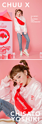 strawberry milk.베이비딸기 blouson jumper by 츄(chuu) : 오직 츄에서만 만날 수 있는 스베밀 베이비핑크색 블루종 ♡