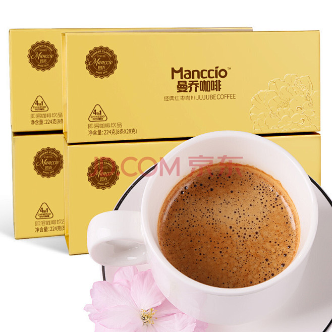 曼乔（Manccio）红枣速溶咖啡 四合...
