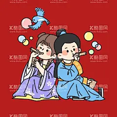 古装情侣人物  - 源文件下载【酷图网】古装情侣人物,手绘古装男女,古风情侣,古装插画,汉服男女