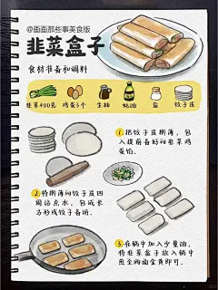 解锁韭菜盒子新做法好吃又简单_1_画美食那些事_来自小红书网页版