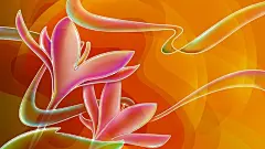 艳丽夺目的彩绘鲜花宽屏桌面壁纸桌面壁纸1