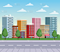 都市风景,建筑外部,路,都市风光,肖像,建筑业,屋顶,松树,户外,绘画插图