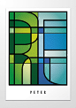 12 APOSTLES - STAINED GLASS : Posters with the 12 apostles names. The idea was to make a stained glass window with the letters of the names of each apostle .