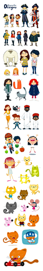 Character designs by oriol vidal, via Behance