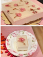 [] 和果子 樱花芝士蛋糕 ~~~樱花、蔓越莓、芝士在蜜桃厨房中融为了一体！！！~这是有多美味啊~~~~