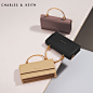 CHARLES＆KEITH 长款钱包 CK6-10840136 金属提把翻盖式钱包-tmall.com天猫