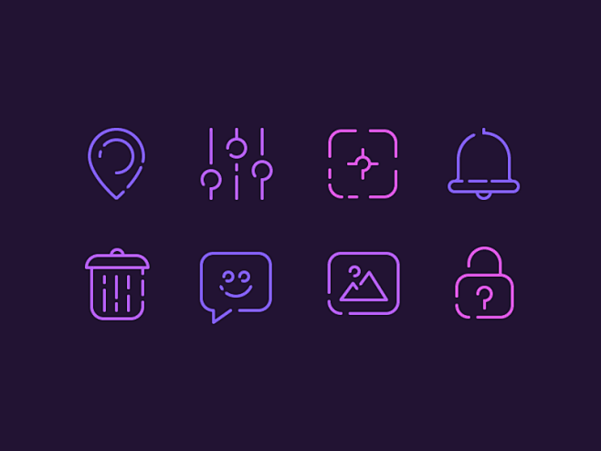 Neon Signs Icons