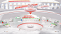3D google cloud city vibrant 2D 2D Animation 3d animation motion graphics  animation 