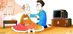 卡通人物,医生,看病,听诊,病人,电视,海报banner,卡通,童趣,手绘图库,png图片,网,图片素材,背景素材,3894240@飞天胖虎