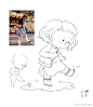 今天的速写来啦！
是一个穿了新雨鞋的小女孩。
钟钟插画超话#速写##简笔画##简笔画教程##画画##插画##卡通#