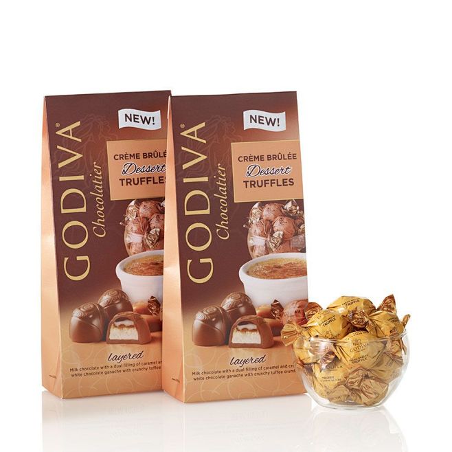 Wrapped Crème Brûlée Dessert Truffles (Set of 2) Dark Chocolate ...