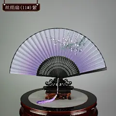 木木夕6寸女式小扇子折扇日式夏季折叠中国风古风可跳舞蹈真丝扇-淘宝网