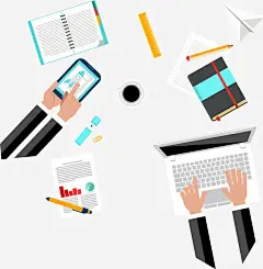 矢量手绘办公的人免抠素材 免费下载 页面网页 平面电商 创意素材 png素材