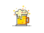 Beer drink cute yellow illustration mbe nooveetii beer