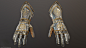Gauntlets, Eric J Fitch : Gauntlets inspired by Italian medieval armor concepted by me. Thought it would be cool to make gauntlets I could imagine in a RPG game.

The goal was to model a prop to improve my hard surface modeling and texturing workflows. Qu