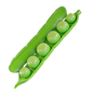 Peas 3D Illustration