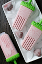 Homemade Strawberry Coconut Popsicles 