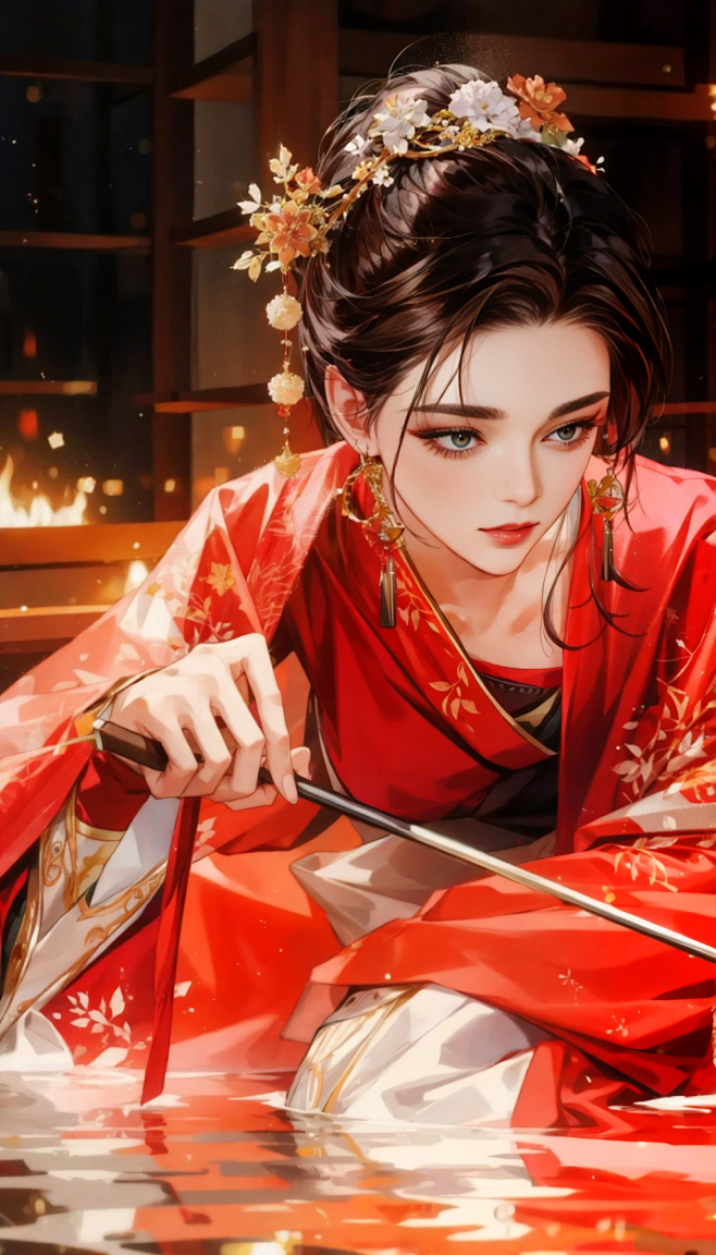 月夜啸声-AI试验-古代女