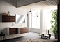 Arca Mobili Proxima bath room collection : Bathroom interior rendering